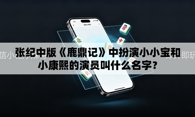 张纪中版《鹿鼎记》中扮演小小宝和小康熙的演员叫什么名字? 张纪中版《鹿鼎记》中扮演小小宝和小康熙的演员叫什么名字?