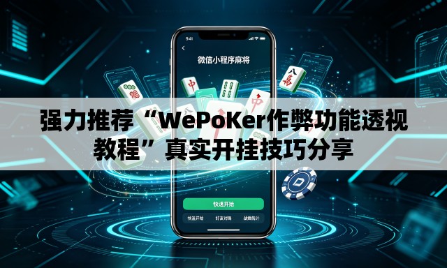 强力推荐“WePoKer作弊功能透视教程”真实开挂技巧分享
