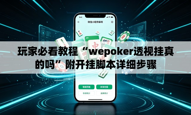 玩家必看教程“wepoker透视挂真的吗	”附开挂脚本详细步骤