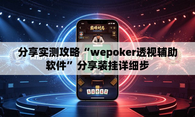 分享实测攻略“wepoker透视辅助软件”分享装挂详细步