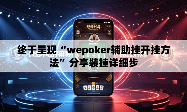 终于呈现“wepoker辅助挂开挂方法”分享装挂详细步