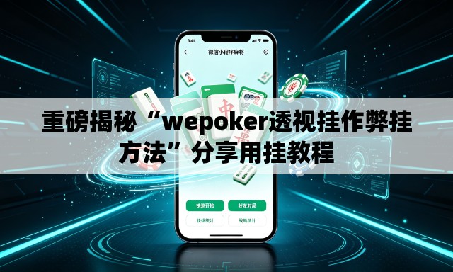 重磅揭秘“wepoker透视挂作弊挂方法	”分享用挂教程