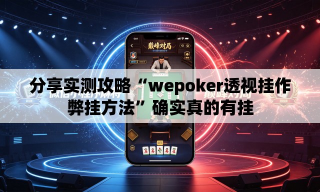 分享实测攻略“wepoker透视挂作弊挂方法	”确实真的有挂