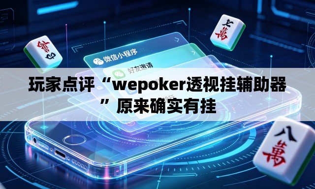 玩家点评“wepoker透视挂辅助器	”原来确实有挂