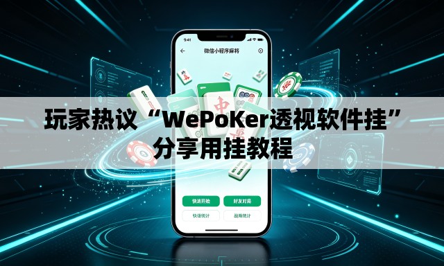 玩家热议“WePoKer透视软件挂”分享用挂教程