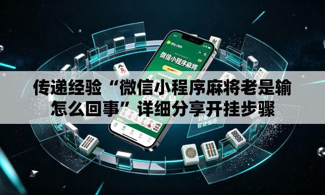 传递经验“微信小程序麻将老是输怎么回事”详细分享开挂步骤