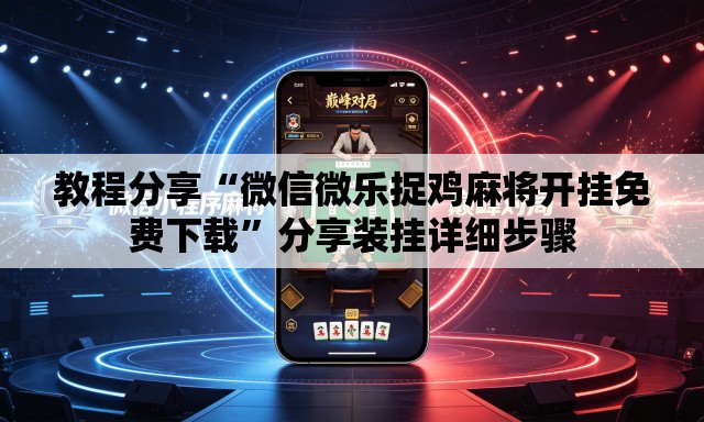 教程分享“微信微乐捉鸡麻将开挂免费下载”分享装挂详细步骤