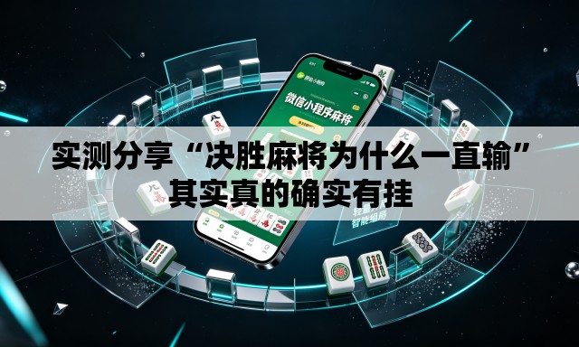 实测分享“决胜麻将为什么一直输”其实真的确实有挂