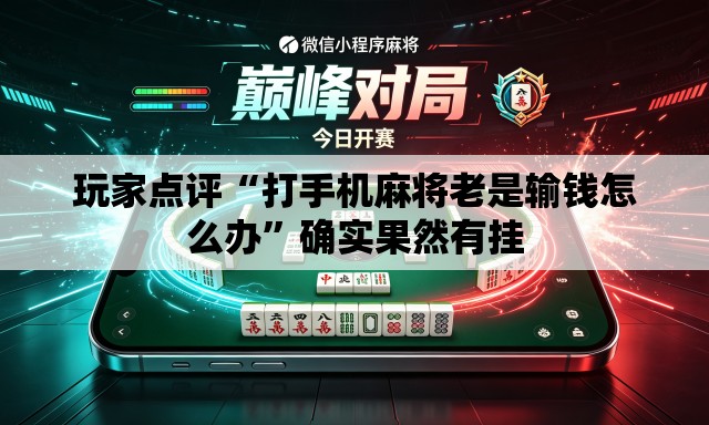 玩家点评“打手机麻将老是输钱怎么办”确实果然有挂
