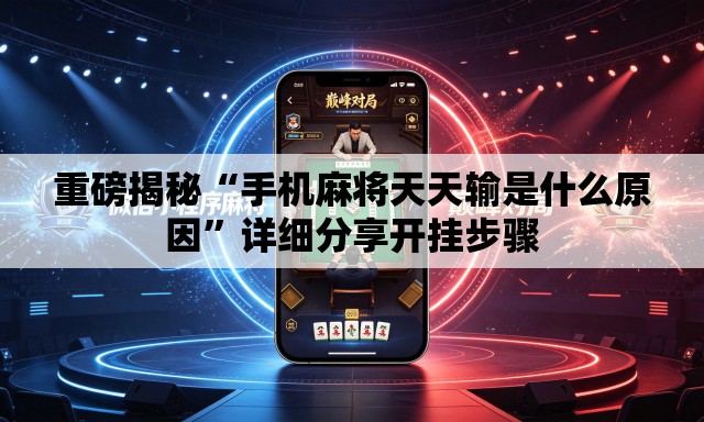 重磅揭秘“手机麻将天天输是什么原因”详细分享开挂步骤