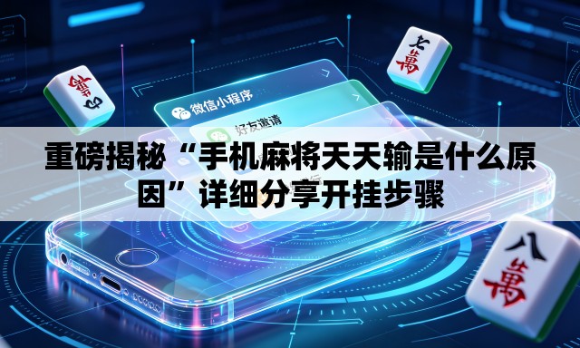 重磅揭秘“手机麻将天天输是什么原因”详细分享开挂步骤