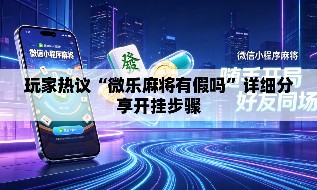 玩家热议“微乐麻将有假吗”详细分享开挂步骤