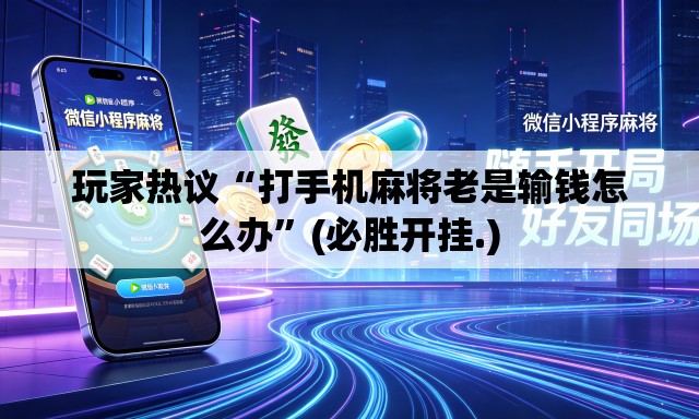 玩家热议“打手机麻将老是输钱怎么办”(必胜开挂.)