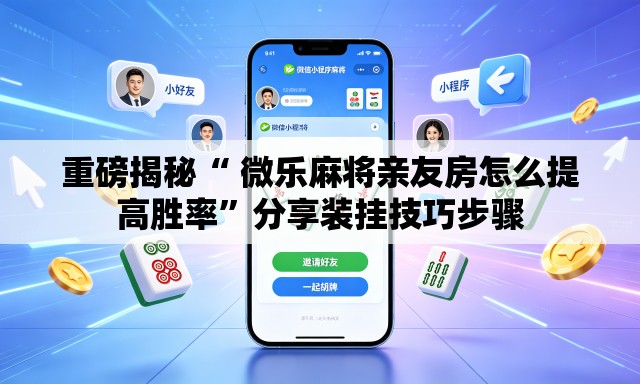 重磅揭秘“ 微乐麻将亲友房怎么提高胜率	”分享装挂技巧步骤