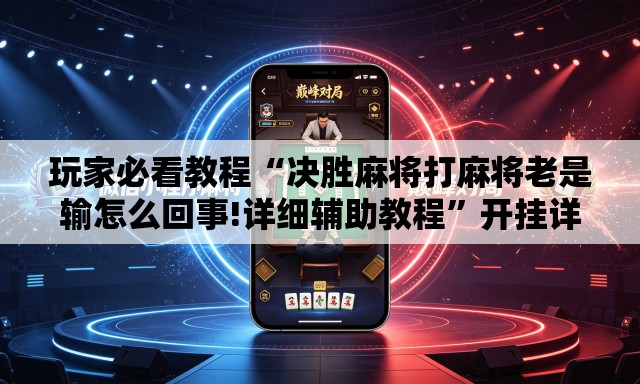 玩家必看教程“决胜麻将打麻将老是输怎么回事!详细辅助教程”开挂详细教学