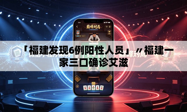 「福建发现6例阳性人员」〃福建一家三口确诊艾滋