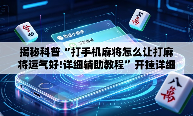 揭秘科普“打手机麻将怎么让打麻将运气好!详细辅助教程”开挂详细教学