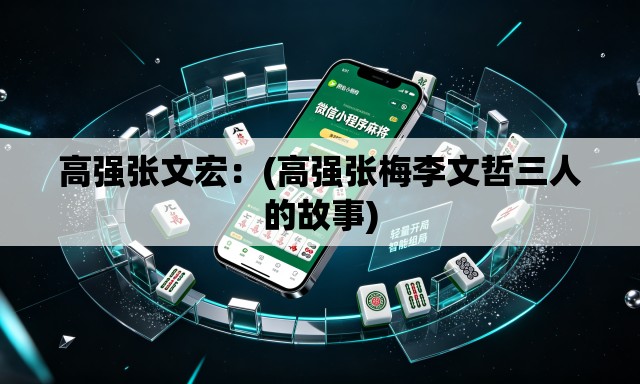 高强张文宏：(高强张梅李文哲三人的故事)