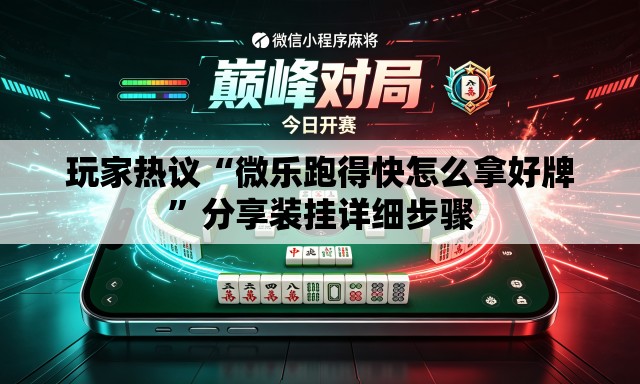 玩家热议“微乐跑得快怎么拿好牌”分享装挂详细步骤
