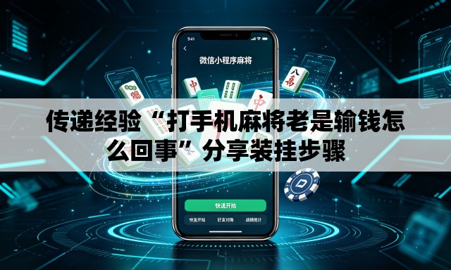 传递经验“打手机麻将老是输钱怎么回事	”分享装挂步骤