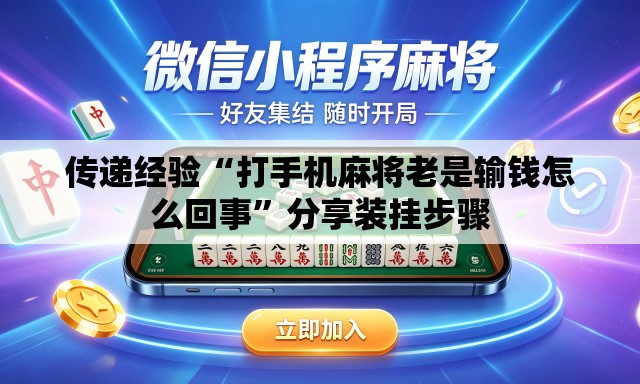 传递经验“打手机麻将老是输钱怎么回事”分享装挂步骤