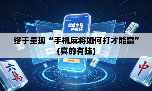 终于呈现“手机麻将如何打才能赢”(真的有挂)
