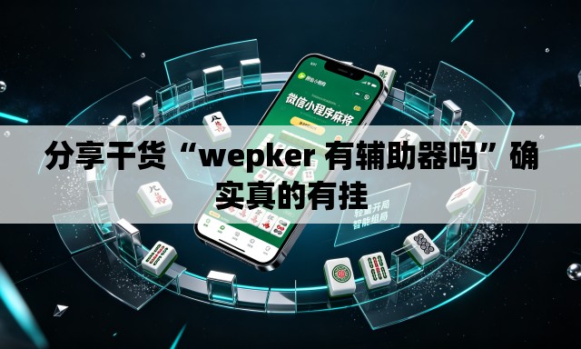 分享干货“wepker 有辅助器吗”确实真的有挂