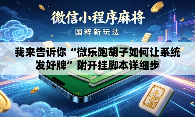 我来告诉你“微乐跑胡子如何让系统发好牌”附开挂脚本详细步