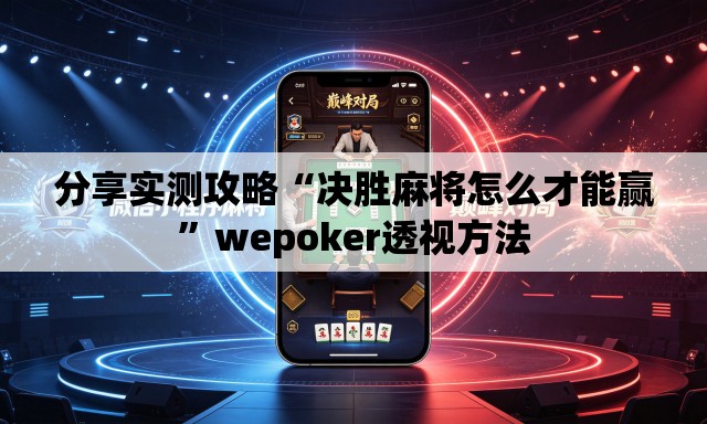 分享实测攻略“决胜麻将怎么才能赢”wepoker透视方法