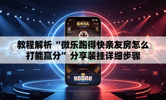 教程解析“微乐跑得快亲友房怎么打能赢分”分享装挂详细步骤