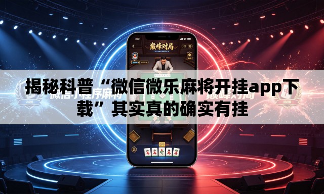 揭秘科普“微信微乐麻将开挂app下载”其实真的确实有挂