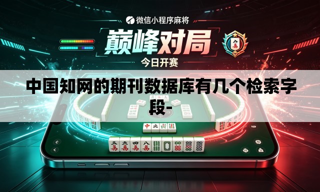 中国知网的期刊数据库有几个检索字段-