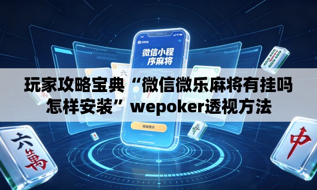 玩家攻略宝典“微信微乐麻将有挂吗怎样安装	”wepoker透视方法