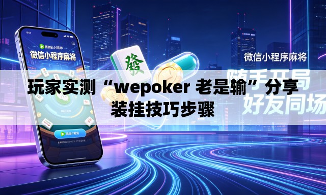 玩家实测“wepoker 老是输”分享装挂技巧步骤