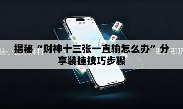 揭秘“财神十三张一直输怎么办”分享装挂技巧步骤