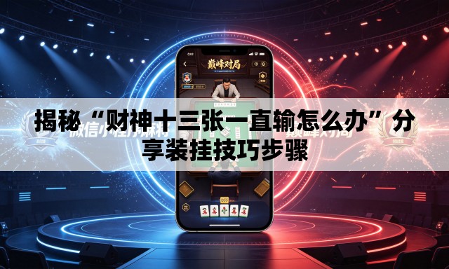 揭秘“财神十三张一直输怎么办	”分享装挂技巧步骤