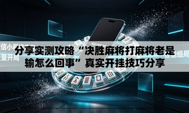 分享实测攻略“决胜麻将打麻将老是输怎么回事”真实开挂技巧分享