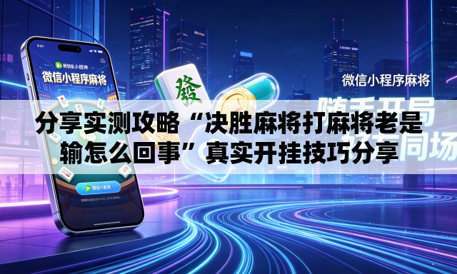 分享实测攻略“决胜麻将打麻将老是输怎么回事”真实开挂技巧分享