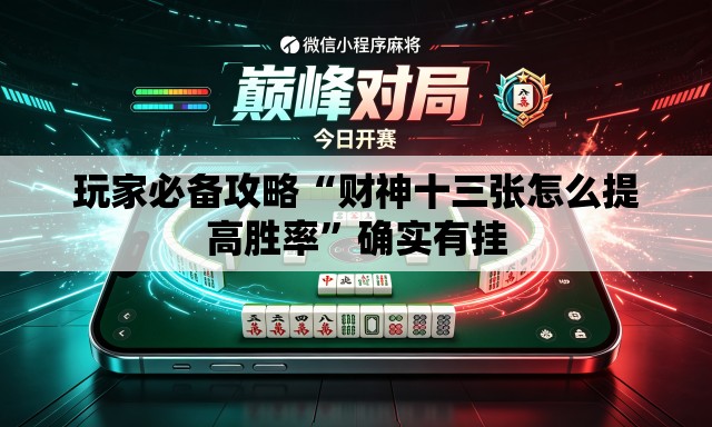 玩家必备攻略“财神十三张怎么提高胜率”确实有挂