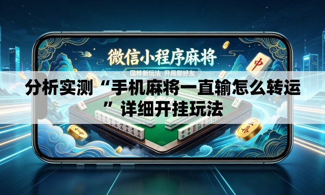 分析实测“手机麻将一直输怎么转运	”详细开挂玩法