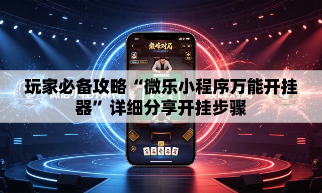 玩家必备攻略“微乐小程序万能开挂器”详细分享开挂步骤