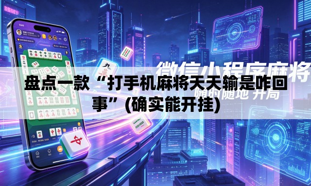 盘点一款“打手机麻将天天输是咋回事”(确实能开挂)