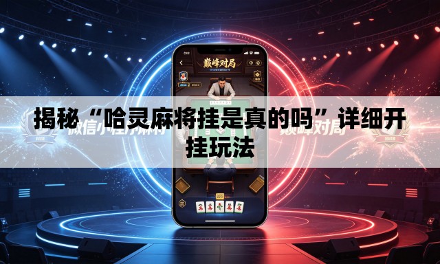 揭秘“哈灵麻将挂是真的吗	”详细开挂玩法