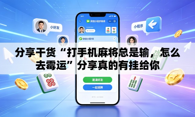 分享干货“打手机麻将总是输，怎么去霉运	”分享真的有挂给你
