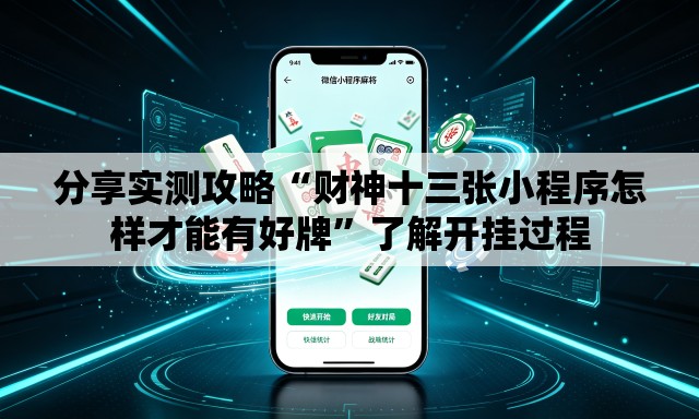分享实测攻略“财神十三张小程序怎样才能有好牌”了解开挂过程