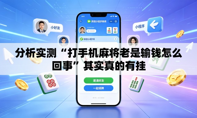 分析实测“打手机麻将老是输钱怎么回事	”其实真的有挂
