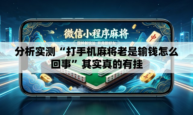分析实测“打手机麻将老是输钱怎么回事”其实真的有挂