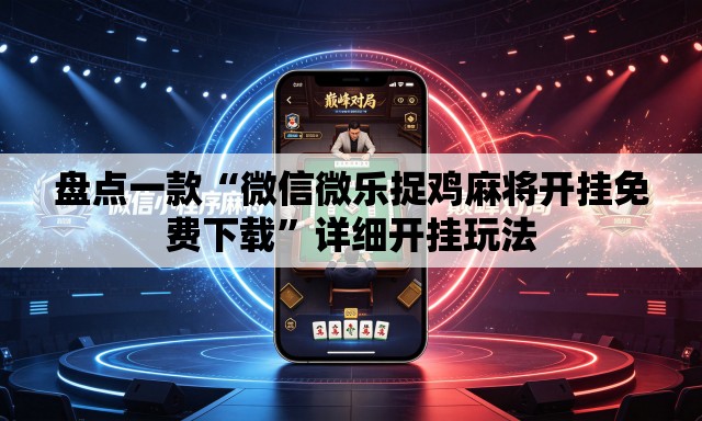 盘点一款“微信微乐捉鸡麻将开挂免费下载”详细开挂玩法