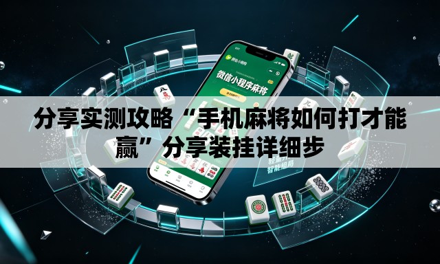 分享实测攻略“手机麻将如何打才能赢”分享装挂详细步