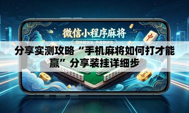 分享实测攻略“手机麻将如何打才能赢	”分享装挂详细步